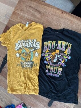 Kids' Yellow Banana Ball Graphic Tee, black Buc-ee's tee